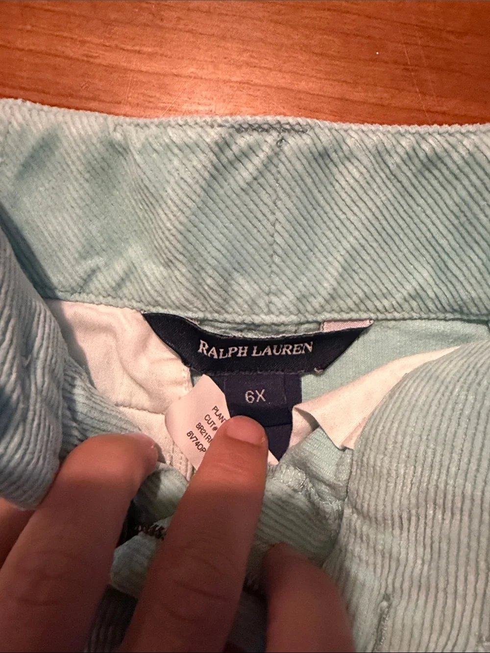 Ralph Lauren corduroy skirt dogs size 6x little girls